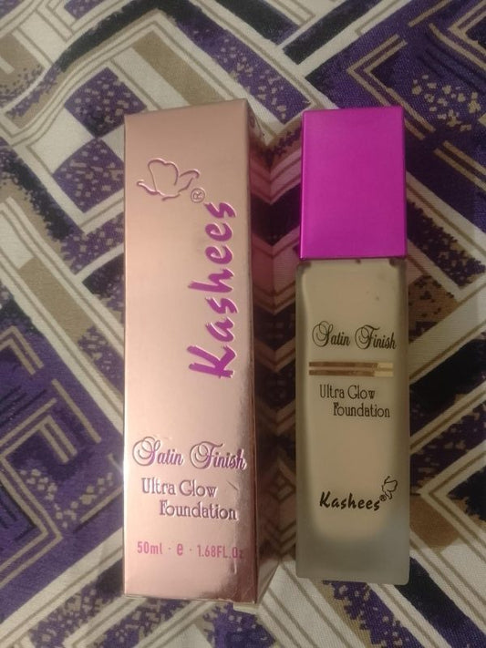 Kashees Eventone High C24 Hours Full Coverage Glowy Foundation – 50ml Overage Liquid Foundation 30ml